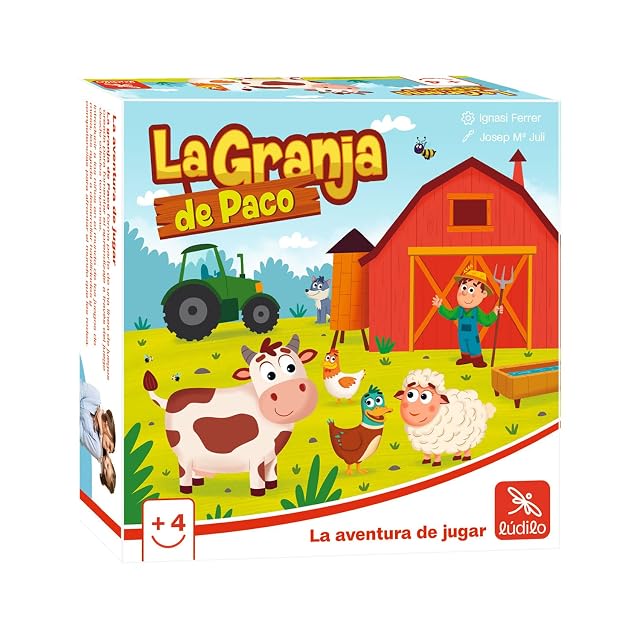 Ludilo - La Granja De Paco | Juegos De Mesa Niños 4 Años O Más | Juegos Educativos Niños 4 Años De Partidas De 10 Minutos | Juego De Mesa De 2 A 4 Jugadores
