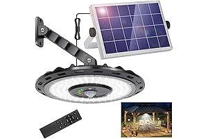 RoPelux Solar Lights 3000LM Dimmable 5 Modes (2 for All Day Lighting)...