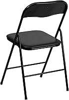 Vista 5 de Flash Furniture - Juego de mesa y sillas plegables negras de 5 piezas para jugar cartas