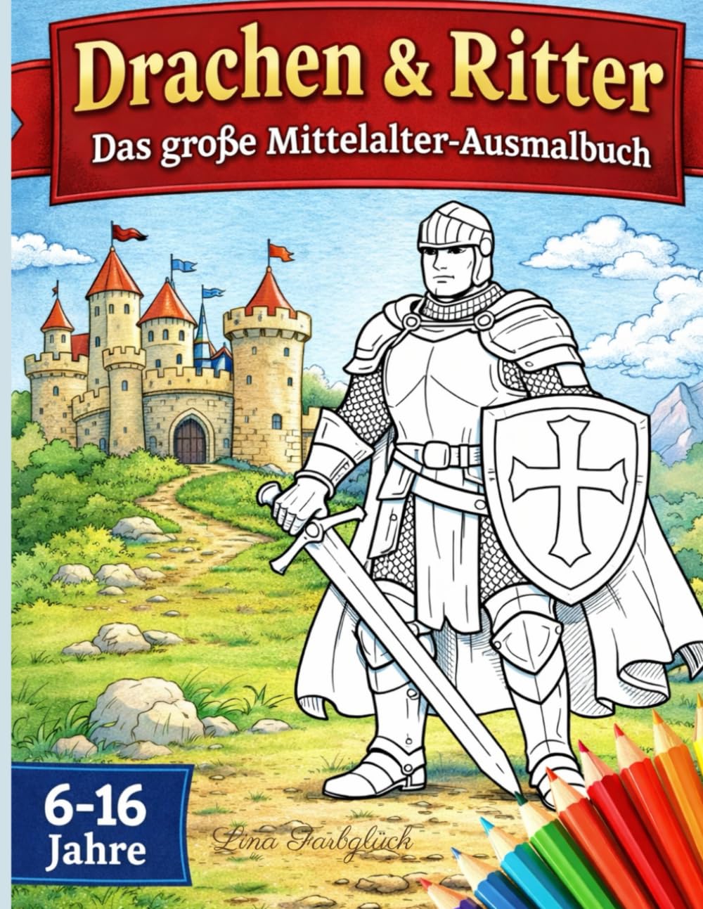Drachen & Ritter – Das große Mittelalter-Ausmalbuch: Das große Mittelalter-Ausmalbuch