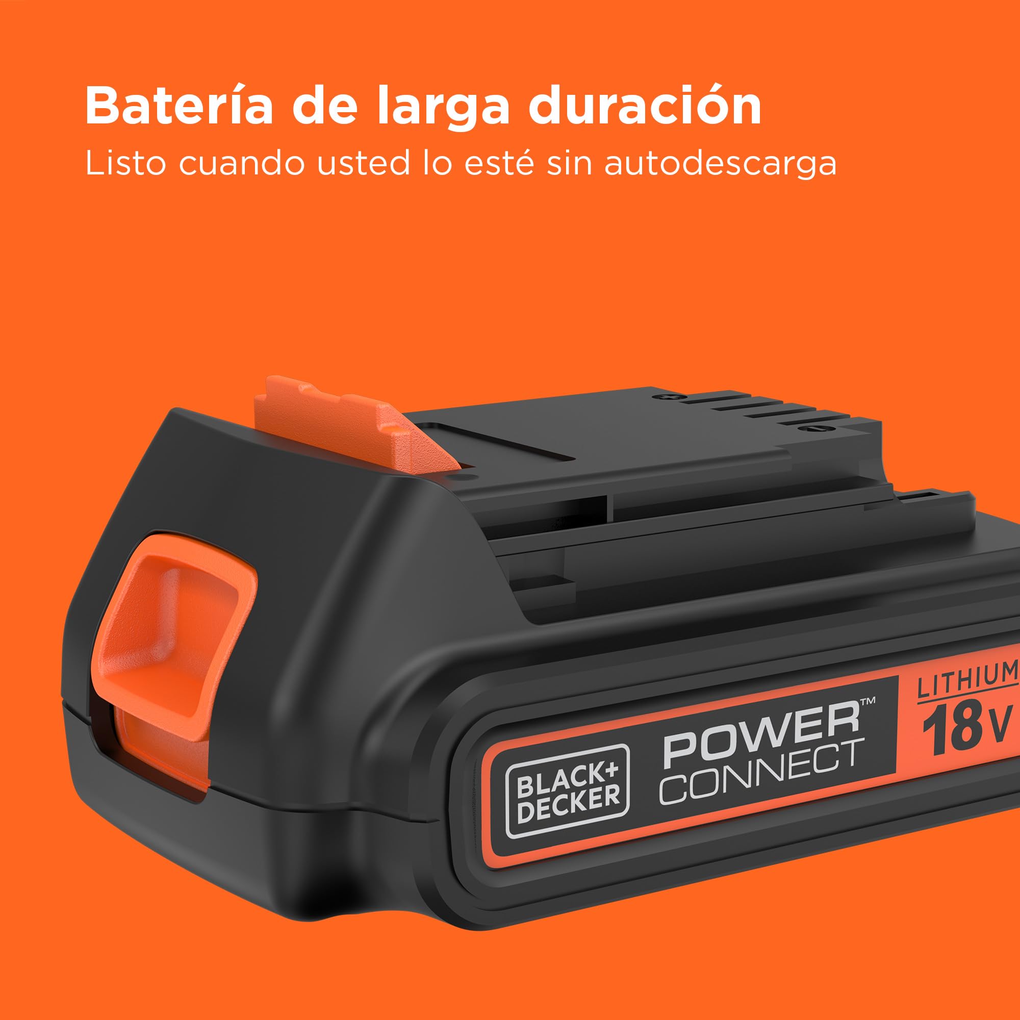 BLACK+DECKER Taladro percutor SDS-Plus a batería de 18V, energía de impacto de 1,2J, 3 modos, incluye broca para hormigón de 6mm y caja del kit, BCD900B-XJ