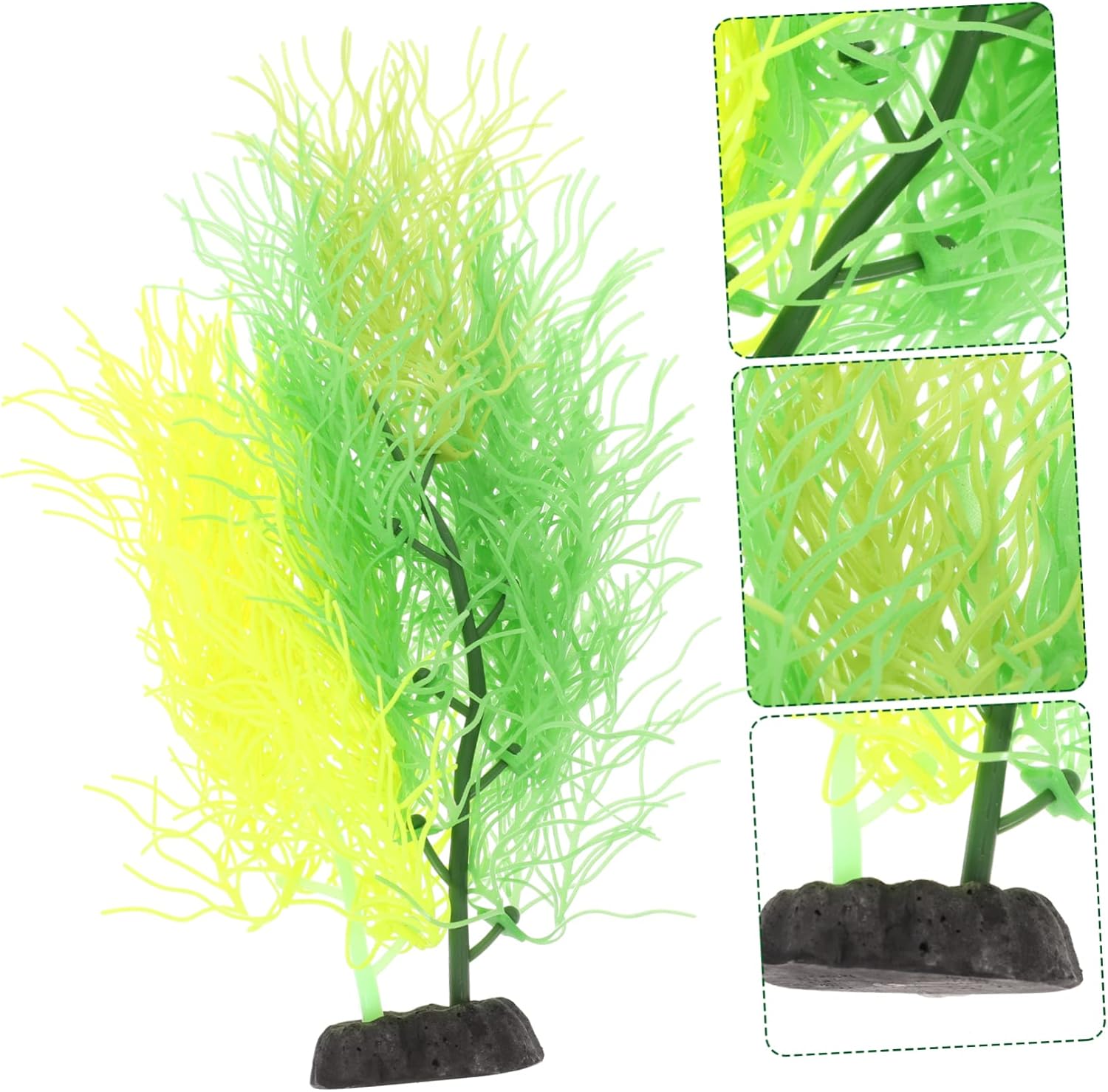3pcs Fish Tank Landscaping Creative Aquarium Coral Small Betta Fish Tank Fish Bowls for Betta Fish Landscape Coral for Underwater Faux Plant Silicone Plastic D