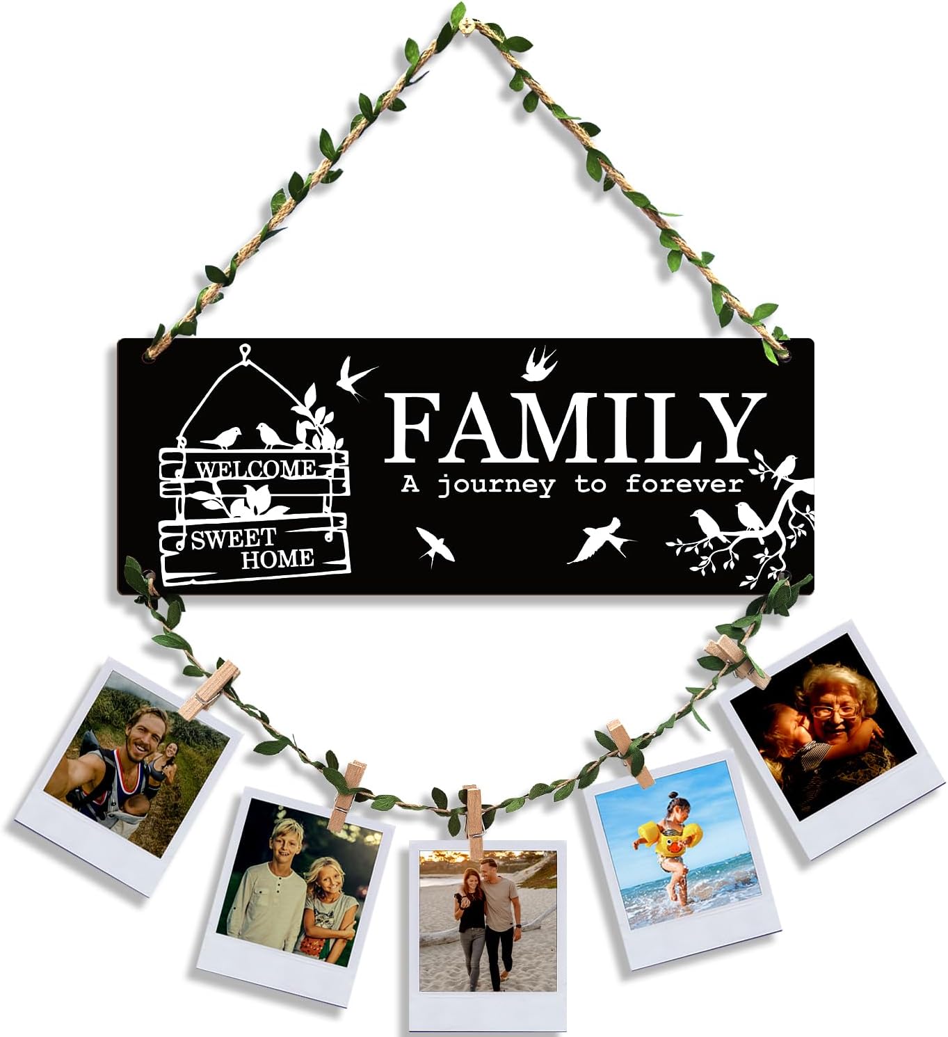 Sehaz Artworks Photo Wall Hanging | Photo Frames for Wall Decoration | Photo Board for Wall | Decorative Items for Bedroom | Room Decor Items | Bed Room Decoration Items | Bedroom Décor