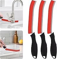 Vista 10 de SXhyf Cepillo de limpieza de hendiduras de cerdas duras, cepillo multifuncional de limpieza de huecos, herramientas de limpieza de baño, cepillo