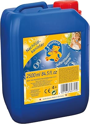 PUSTEFIX - 420869745 Seifenblasen Nachfüllkanister 2,5 Liter I Seifenblasenflüssigkeit für bunte Blasen I I extra...