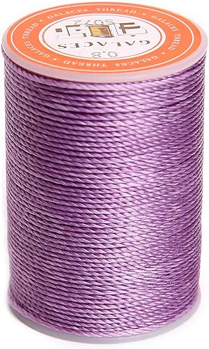 FANDOL Cordón de poliéster encerado, cuerdas recubiertas de cera, impermeable, hilo redondo recubierto de cera para pulseras trenzadas, accesorios