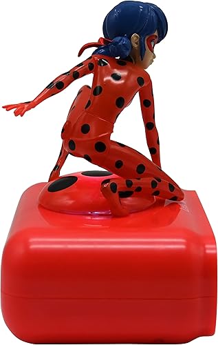 Vista 4 de Lexibook - Reloj despertador digital milagroso con luz nocturna, función de repetición, Ladybug luminosa, color rojo - RL800MI