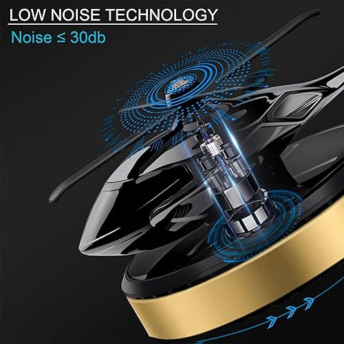 Vista 3 de Helicóptero Ambientadores de aire de coche Rotación Solar Ambientadores de coche Avión Car Perfume Oro