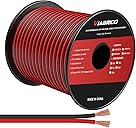 12Gauge 100FT Electrical Wire Cable 2 Conductors Red Black Cable Hookup LED Lighting Strips Flexible Wire Extension Cord 12AWG Copper Clad Aluminum Copper Wire 12V/24V DC -30.5M