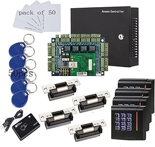 ANSI Standard North American Heavy Duty Electric Strike Lock IP Based 4 Doors Access Control Systems 110V Power Box Keypad Reader - coolthings.us