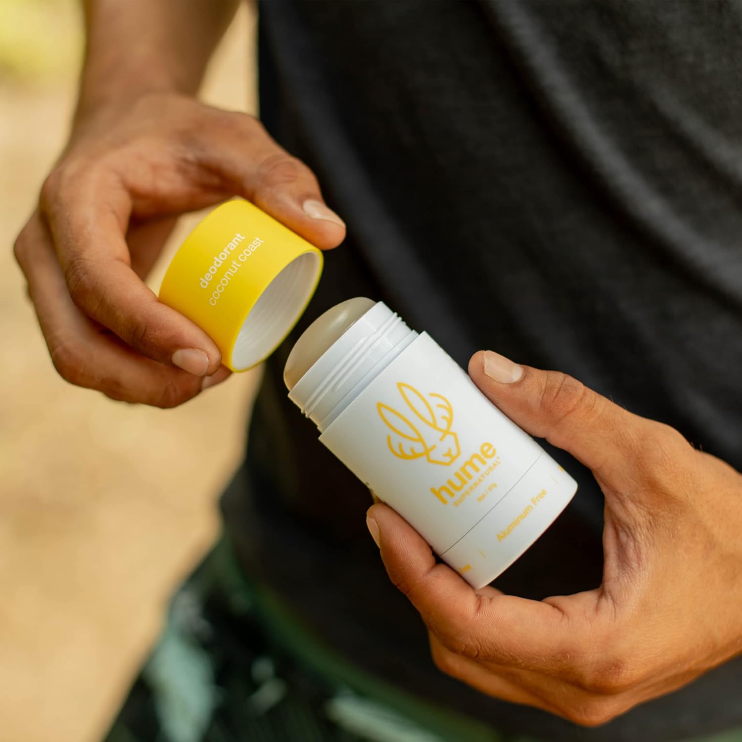 Hume Supernatural Aluminum Free Deodorant for Women & Men - Safe for Sensitive Skin - Probiotic, Plant-Based, Baking Soda Free, Aloe, & Cactus Flower, Anti Sweat, Stain & Odor - Coconut Coast 3-Pack - Image 7