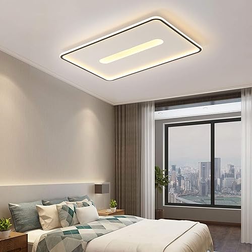 Miniatura 7 de TFCFL Lámpara de techo LED moderna, ultradelgada de estilo nórdico, lámpara de techo cuadrada de acrílico 3500K-6000K regulable LED empotrada para