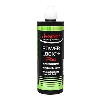 Jescar Power Lock Plus Polymer Sealant - 16oz - Durable High-Gloss Paint Sealant for Long-Lasting Protection Easy Application, Safe for All Paint Types, Easy to Apply, Hand or Machine Application