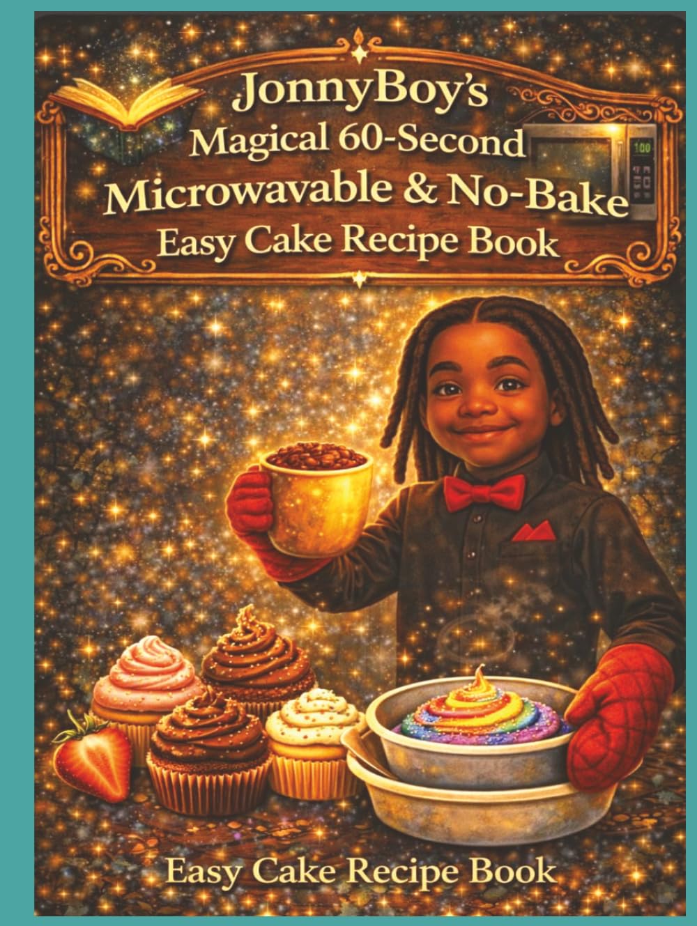 JonnyBoy’s Magical 60-second Microwavable & No-Bake Easy Cake Recipe Book (JonnyBoy’s Magical Microwavable Cakes Baking Recipe Book, Elaina & ... Extravaganza Easy Baking Recipes for Kids)