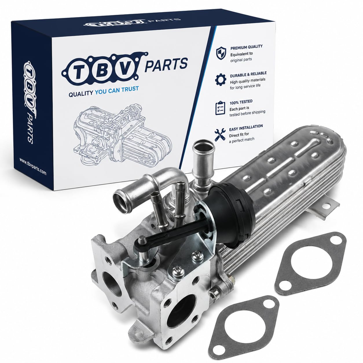 Enfriador EGR 2.0 TDI 03G131512L, 03G131063, 03G131513J, 03G131513D, 03G131513 Enfriador de gases de escape para A3 Altea Toledo Leon Golf Jetta Passat B6