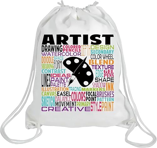 Miniatura 8 de LEVLO Bolsa de lona para artista, regalo para profesor de arte, bolso de hombro artístico para estudiantes de arte graduado