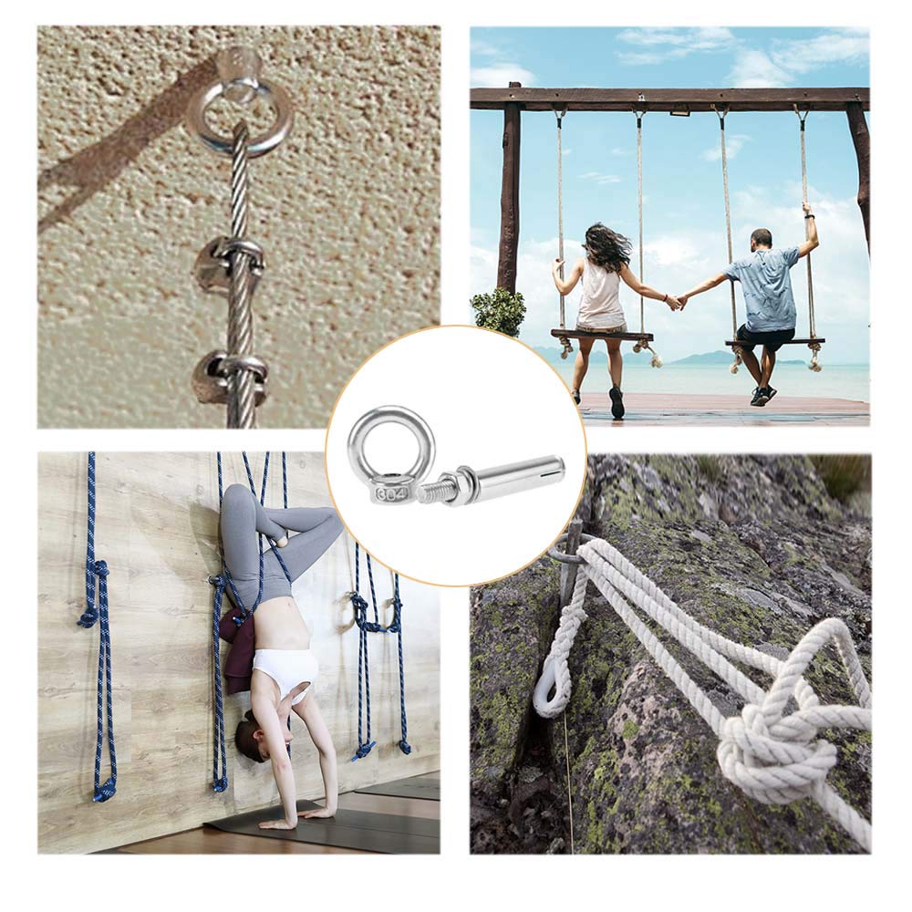 5 Bulloni Ad Espansione M6 In Acciaio Inox 304 - Con Anello, Per Muratura E Cemento - Foto 9