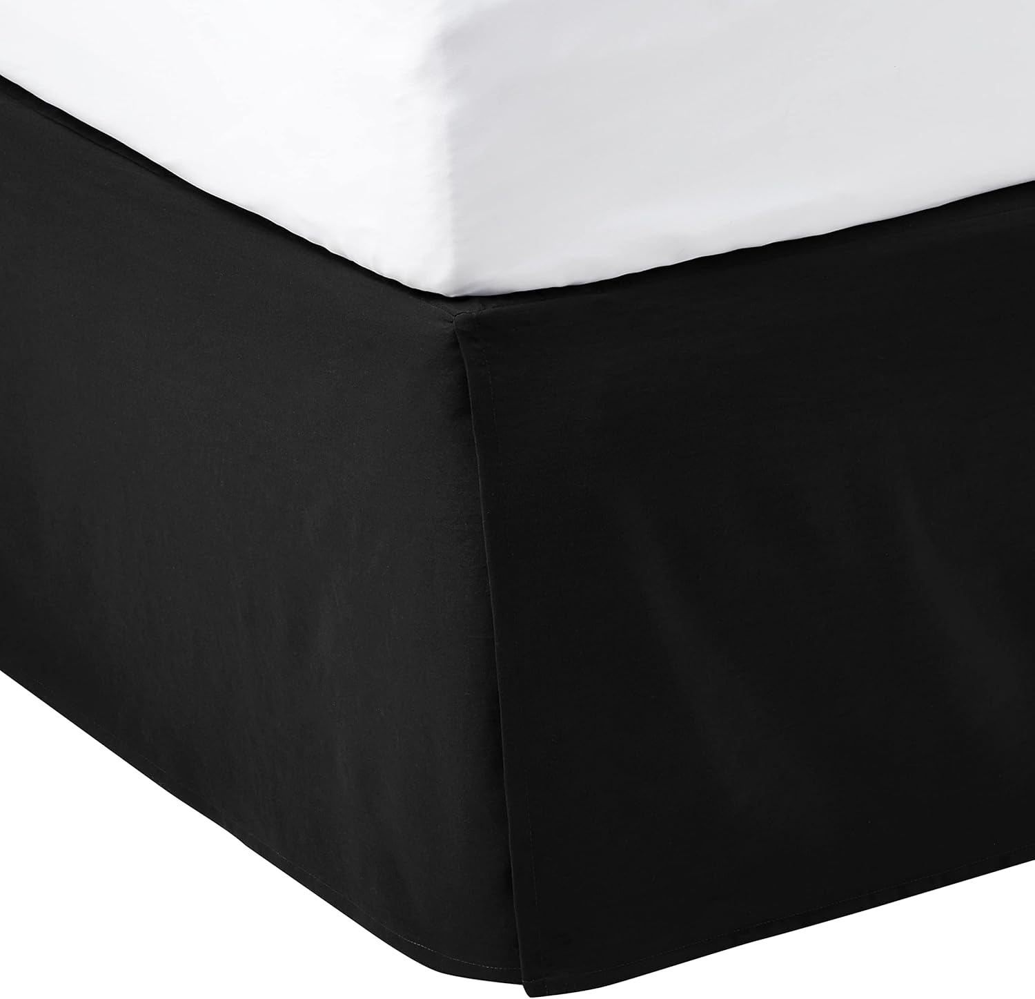 Amazon Basics Lightweight Pleated Bed Skirt Twin, Black Amazon.ca Home