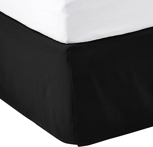 Vista 77 de Yaxa Basics Falda de cama plisada ligera, individual, color blanco brillante