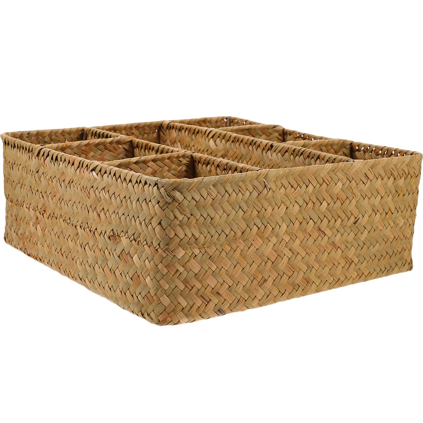 Panier en osier de rangement robuste pour organiser votre bureau et votre salon