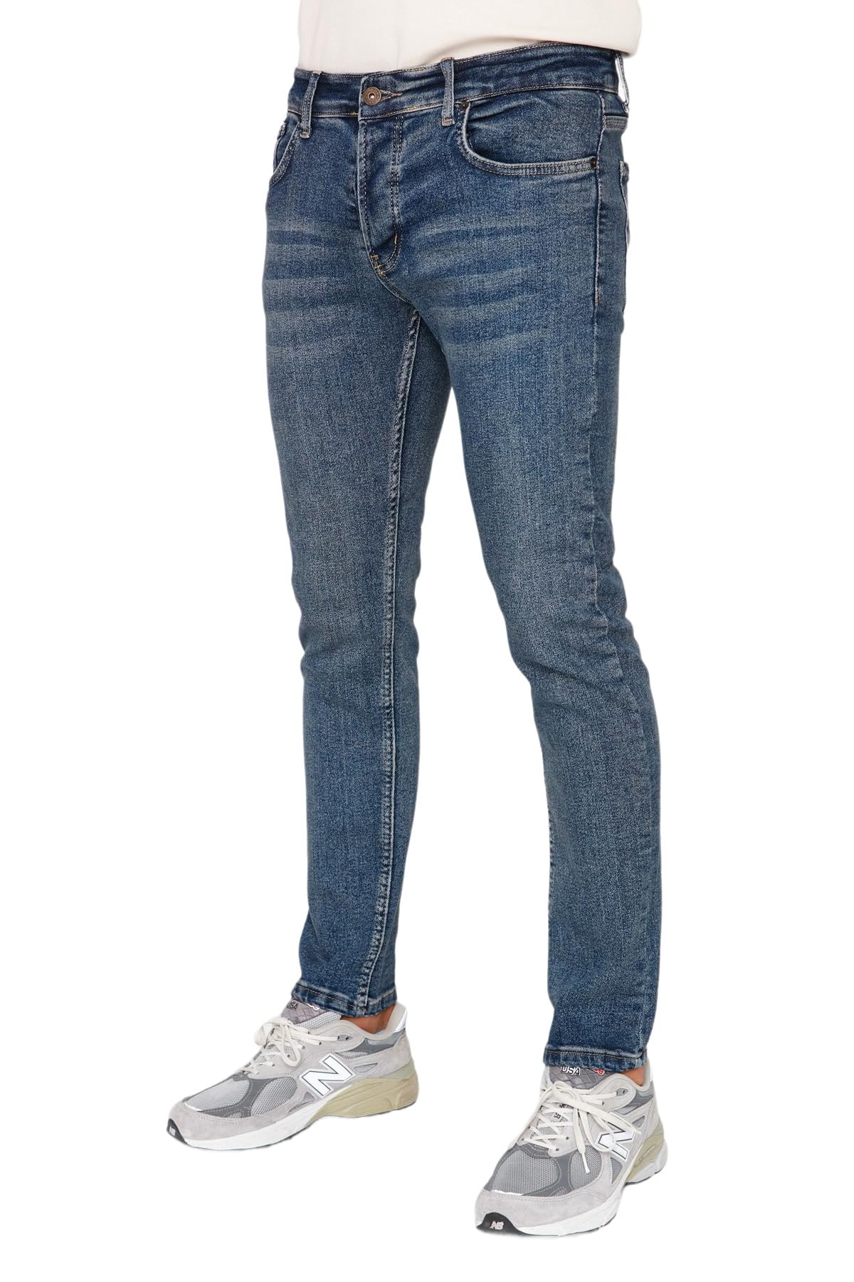 Trendyol Men's Navy Blue Man Normal Waist Skinny Jeans, 36