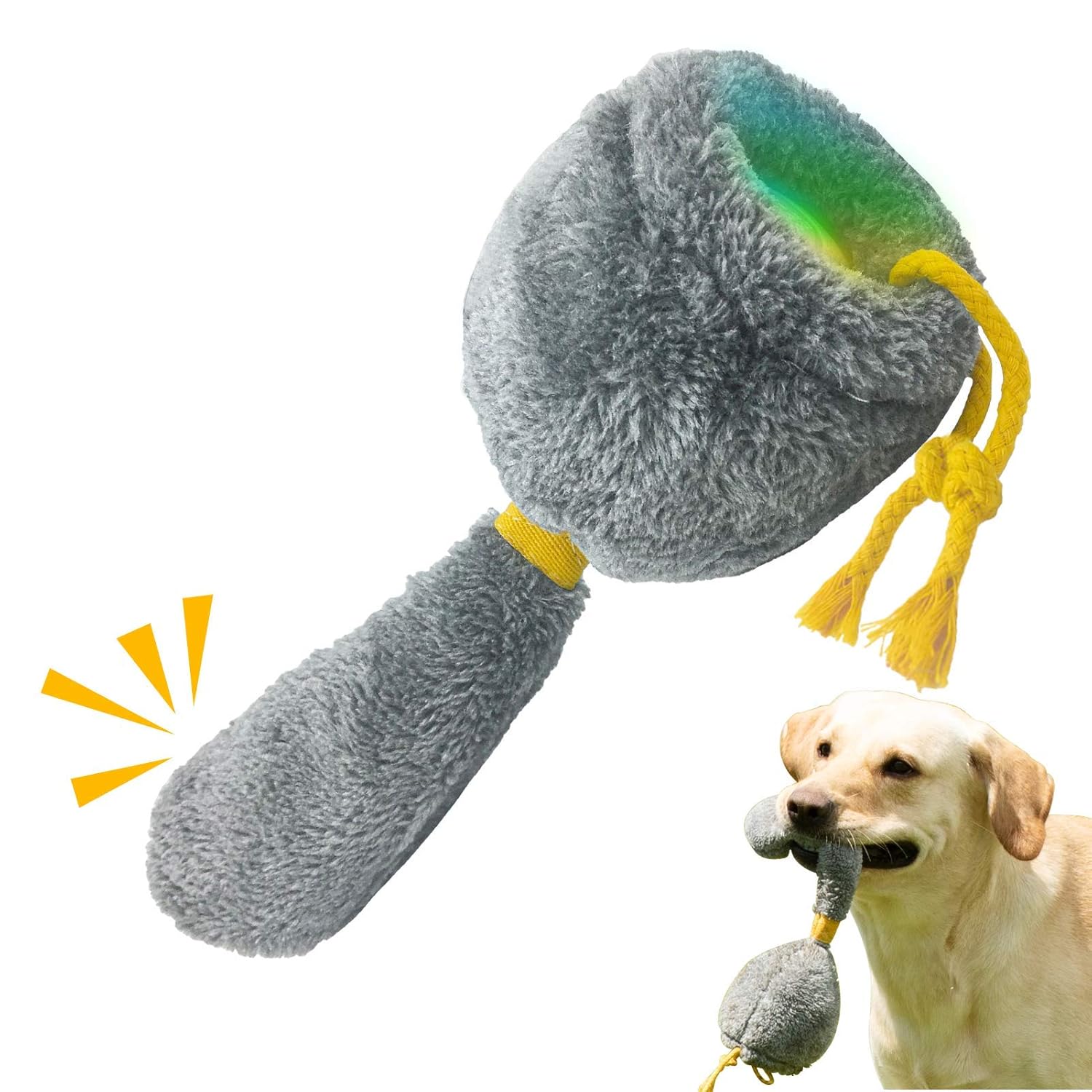 Buy BENTOPAL Interactive Dog Toys Automatic Wicked Balls Plush Squeaky