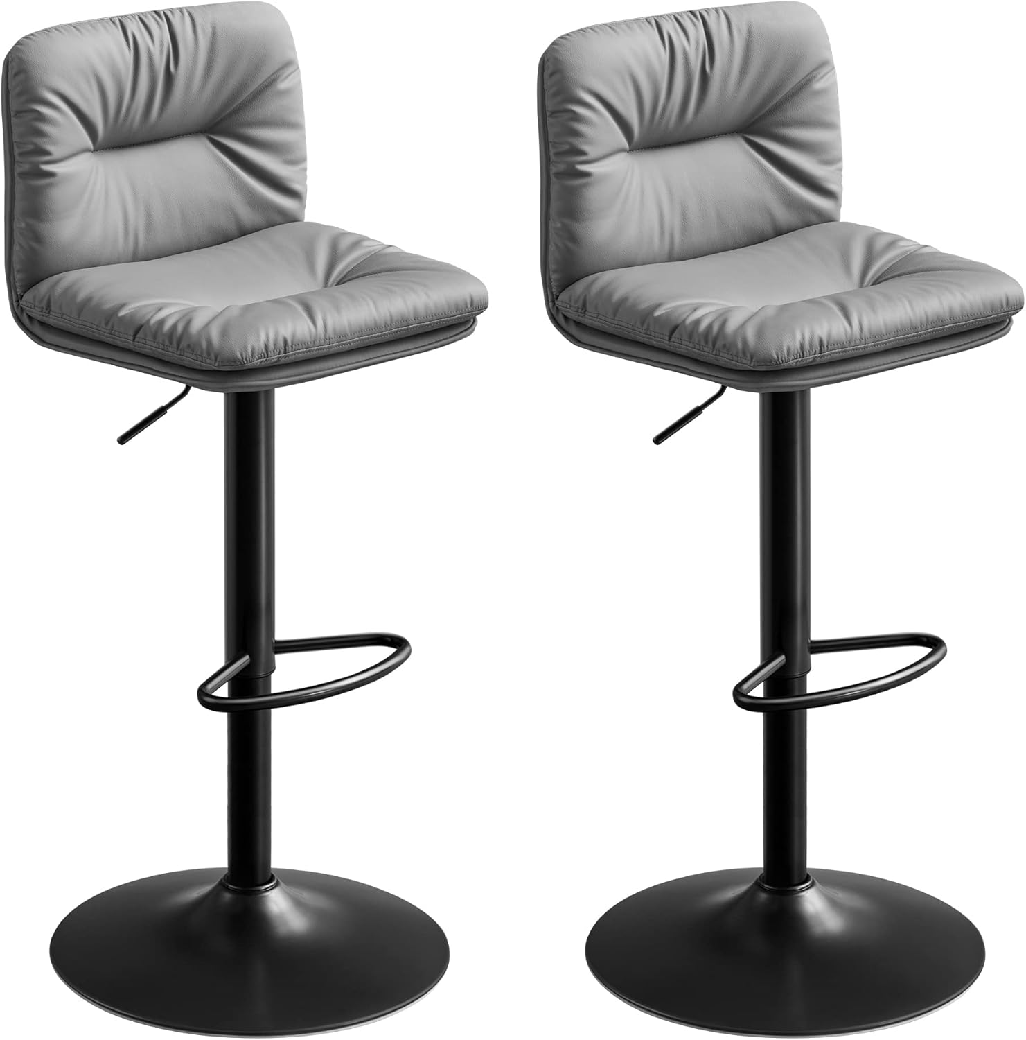 VASAGLE Bar Stools Set of 2, Breakfast Stool Chairs Height Adjustable