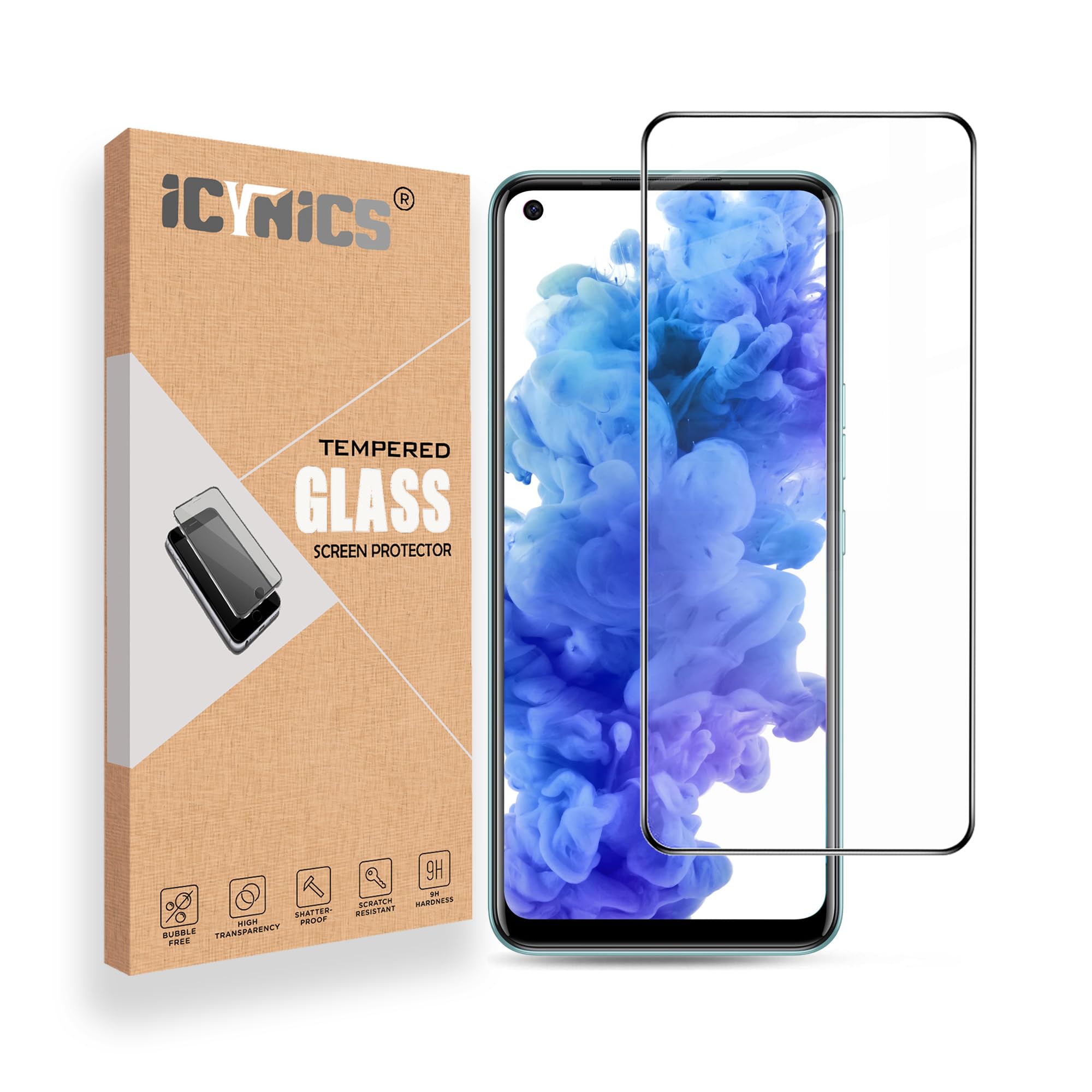 ICYNICS 11D Tempered Glass for Tecno Camon 16 Bubble-Free, HD Clear, Anti-Scratch with Edge to Edge Full Screen Coverage & Easy Installation (Pack of 1) (B0BTDT6FFM) Amazon Price History, Amazon Price Tracker