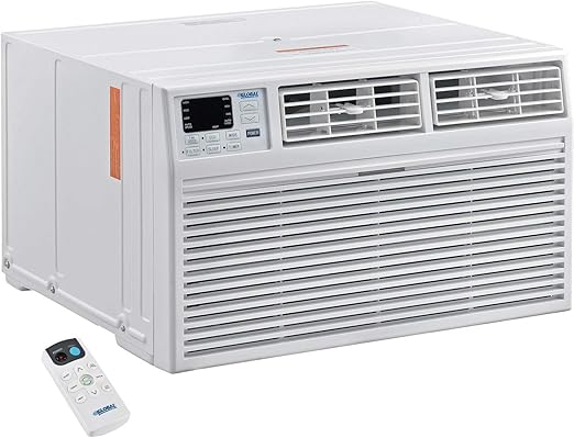 Global Industrial 10,000 BTU Through The Wall Air Conditioner, Cool with Heat, 208/230V