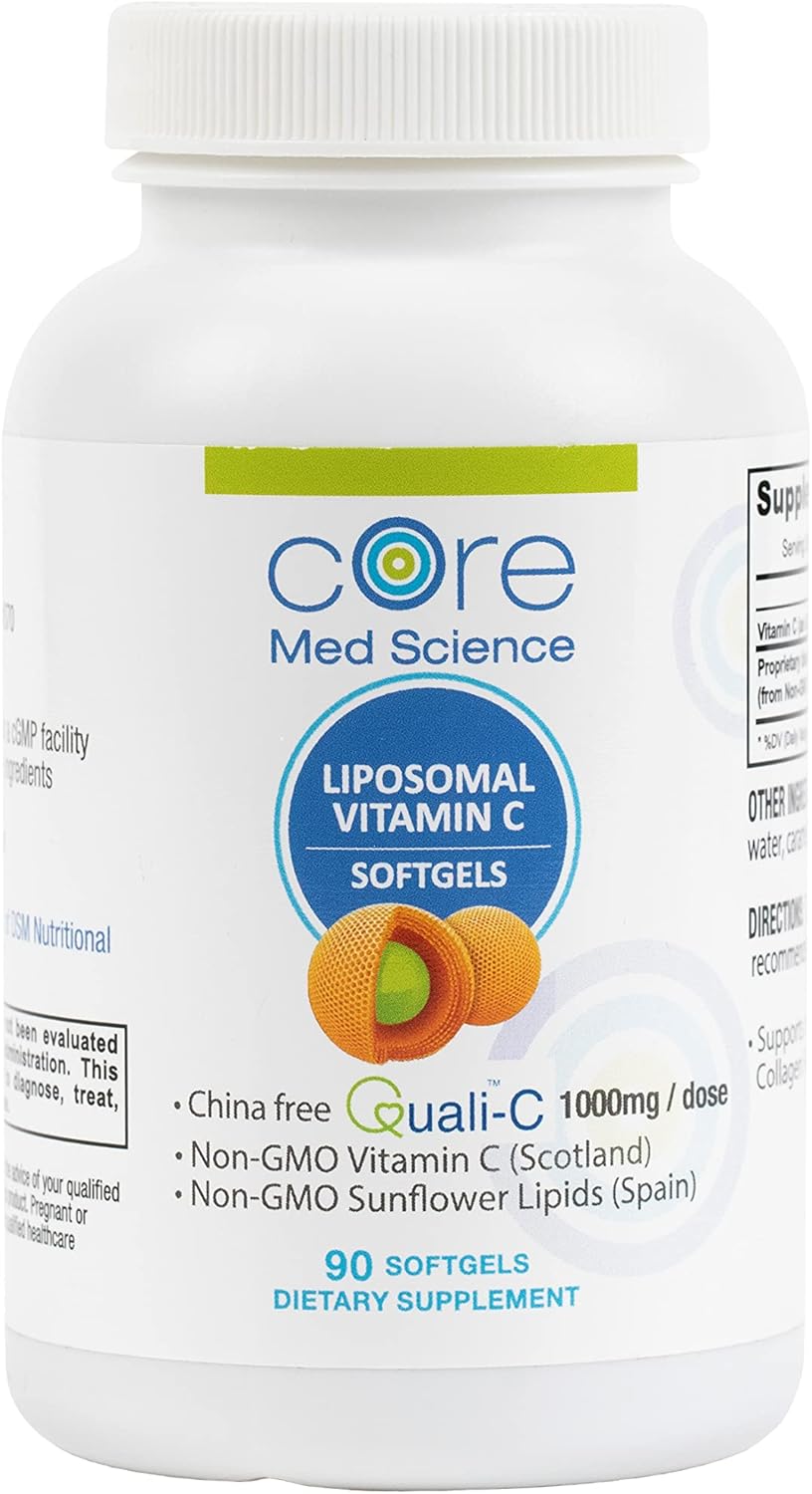 Buy IV for Life Liposomal Vitamin C by Core Med Science 1000mg 90