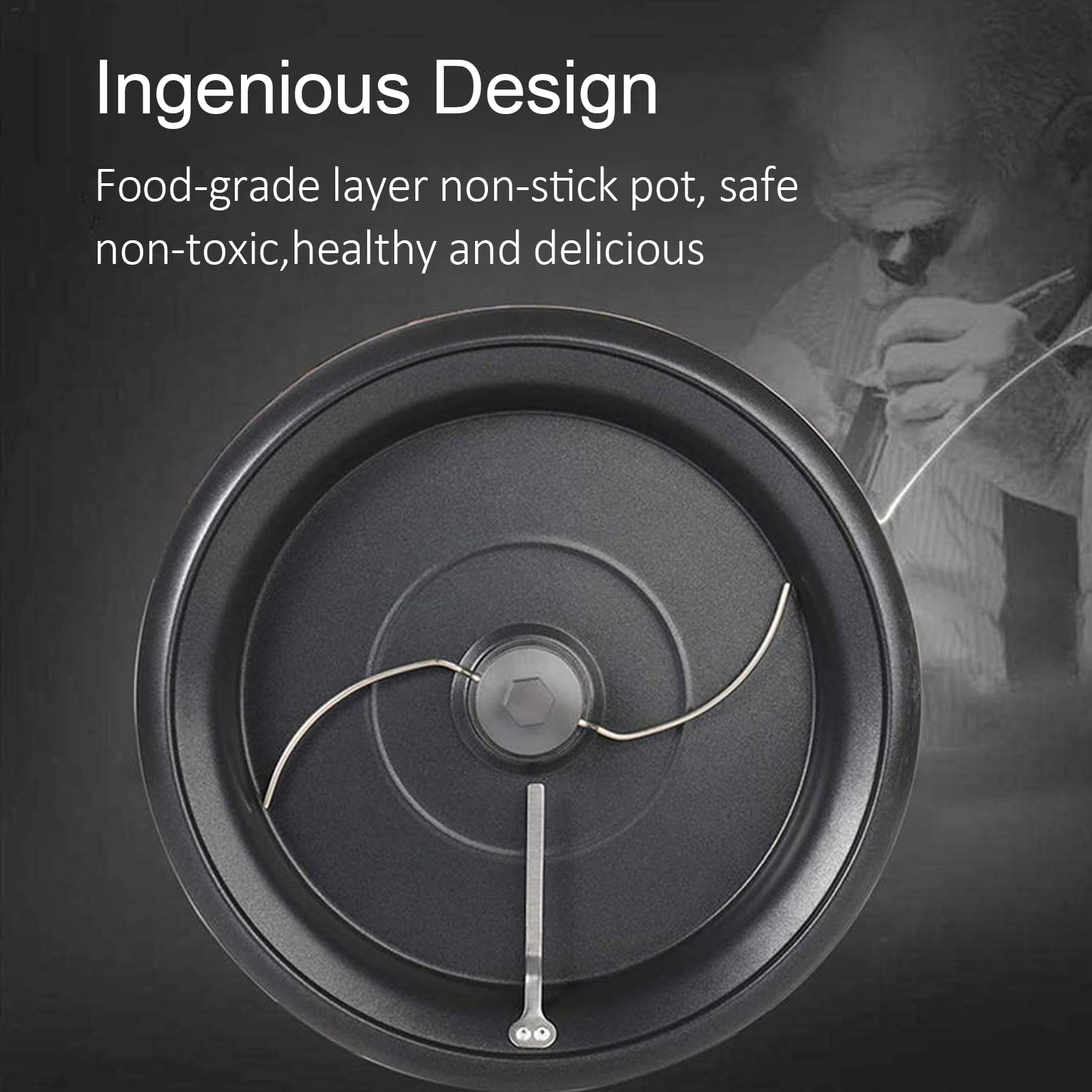 Macchina per torrefazione da 1200 W con capacità di 750 g, 0-240 ℃ regolabile automatica per chicchi di caffè noci arachidi - timer da 60 minuti, mescolare uniformemente rivestimento antiaderente