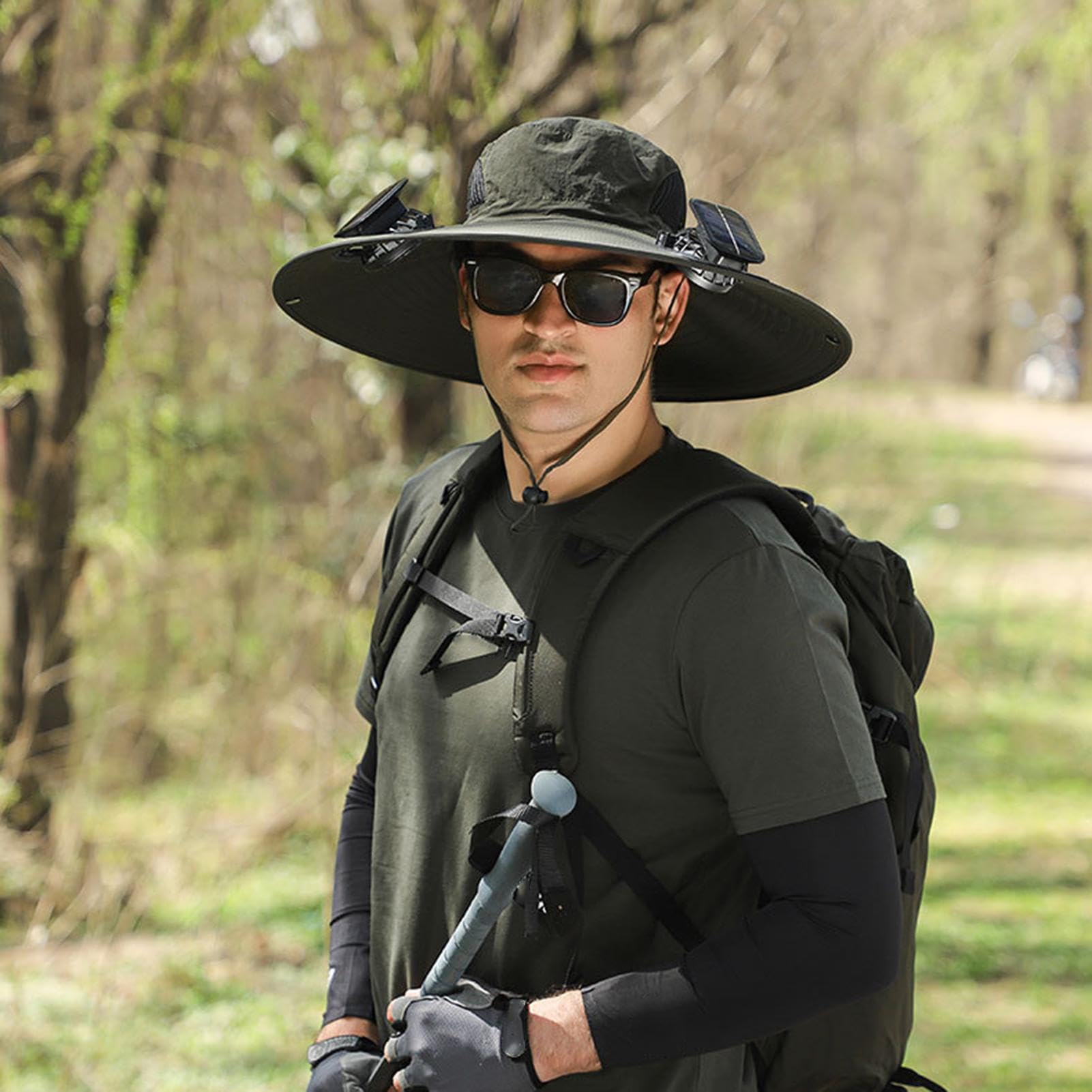 Cappelli da sole per uomo, cappello da pesca a tesa larga Protezione UV per