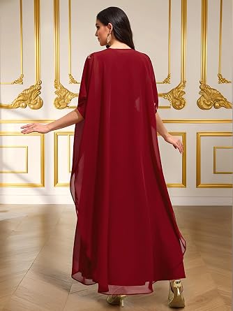 Muslim Abaya Dress for Women Elegant Embroidered Kaftan Hijab-Friendly Modest Maxi Dress for Eid Ramadan Weddings Daily Wear
