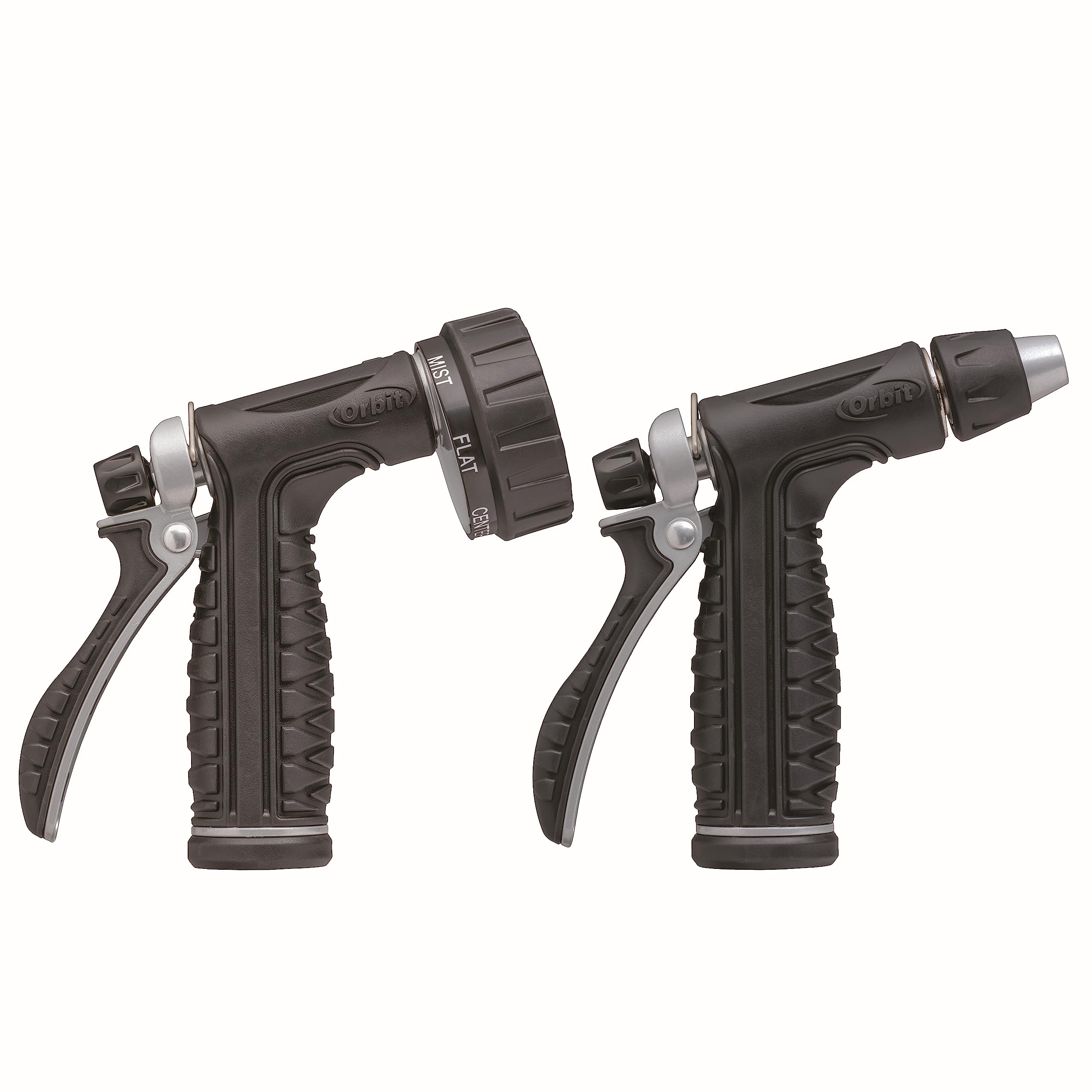 Orbit 2 Pack Pro Flo Ugello Per Tubo Da Giardino A 7 Gettoni - Con Grilletto Posteriore E Regolazione Flusso