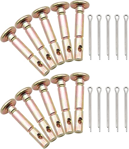 Ganivsor Paquete de 10 pasadores de corte para sopladores de nieve de repuesto para MTD 738-04124A 738-04124 19A126, 19A40023, 19A40024, 31AH55TA,