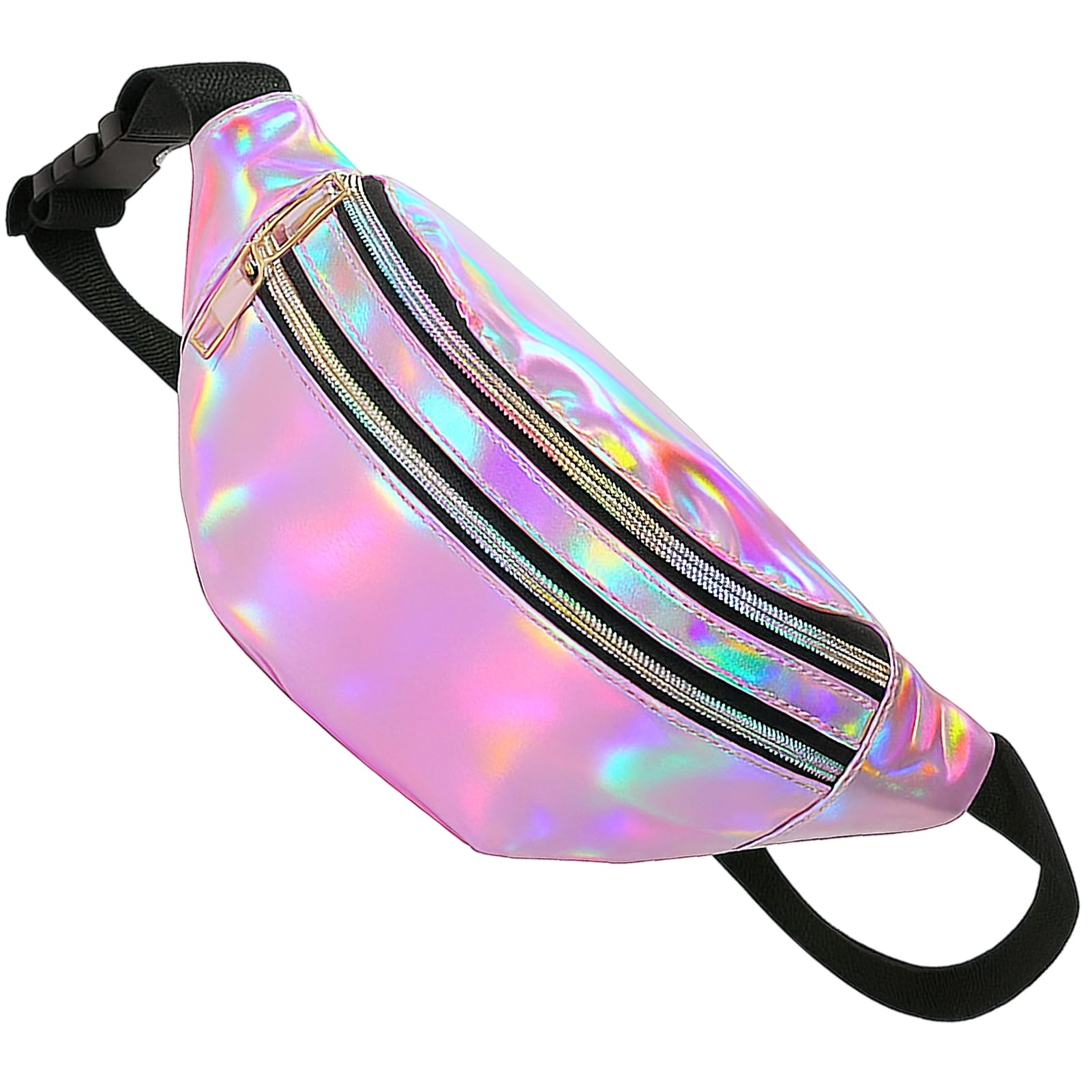 Banane Annee 90, Banane Paillette Femme, Sac Bananes Femme Annee 80, Bauchtasche Damen Festival, Festival Tasche, Sac Bananes Métallique Tendance, pour Le Sport et Les Voyages (Violet)