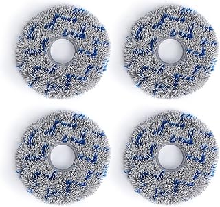 ECOVACS Washable Mopping Pads 4 PCS Per Pack for DEEBOT T20 OMNI/ X1 OMNI/ X1 TURBO / T10 OMNI Robot Vacuum and Mop Cleaner,Blue and White