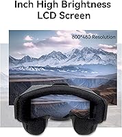 Vista 6 de EV800D FPV Goggles with DVR - 5.8G 40CH 5 Inch Screen Build in Antenna Battery for Analog FPV Camera and Transmitter FPV Drone RC Car Airplane Hobby