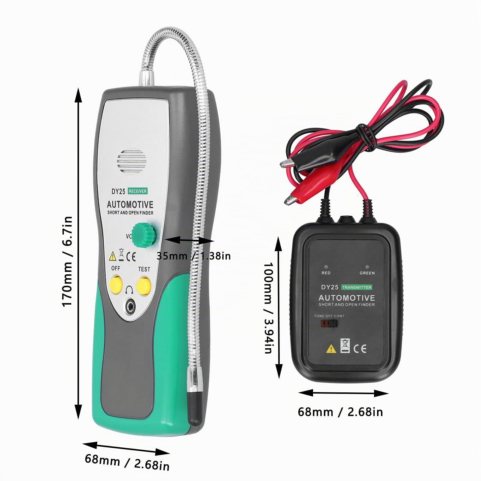 Strumento per Tester di Riparazione a Corto Raggio DY25 Rilevatore di Cavi per Cavi per Rilevatori di Cortocircuiti Automobilistici per Riparazioni Diagnostiche di Veicoli per Auto