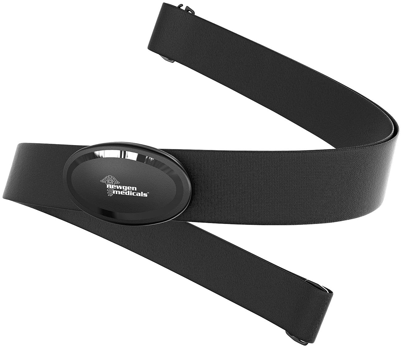 newgen medicals Sport Brustgurt: Smarter Brustgurt mit Herzfrequenz-Sensor, ANT+ und Bluetooth (Sport-Herzfrequenz-Brustgurt, Pulsmessergurt, Schrittzähler)