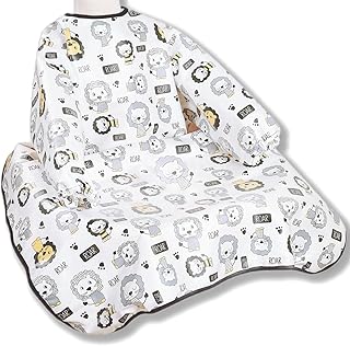 [スリーマッシュルーム] お食事エプロン 長袖 テーブルクロスー体型 離乳食エプロン ベビーチェア エプロン 子供 赤ちゃん 防水 軽量 名前入 お出かけ 汚いにくい 洗いやすいと乾きやすい