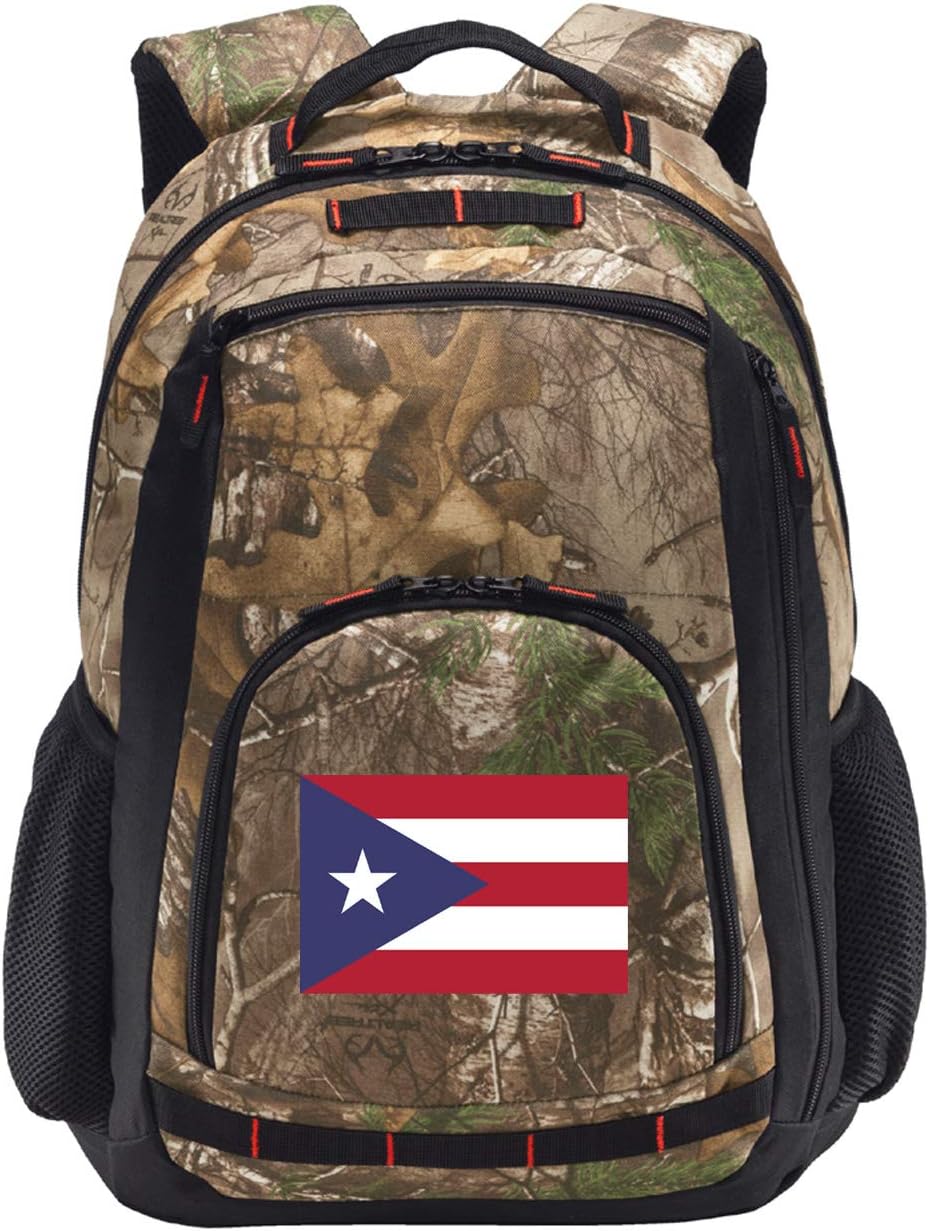Broad Bay Puerto Rico Flag Camo Backpack Puerto Rico Backpacks - Laptop Section!