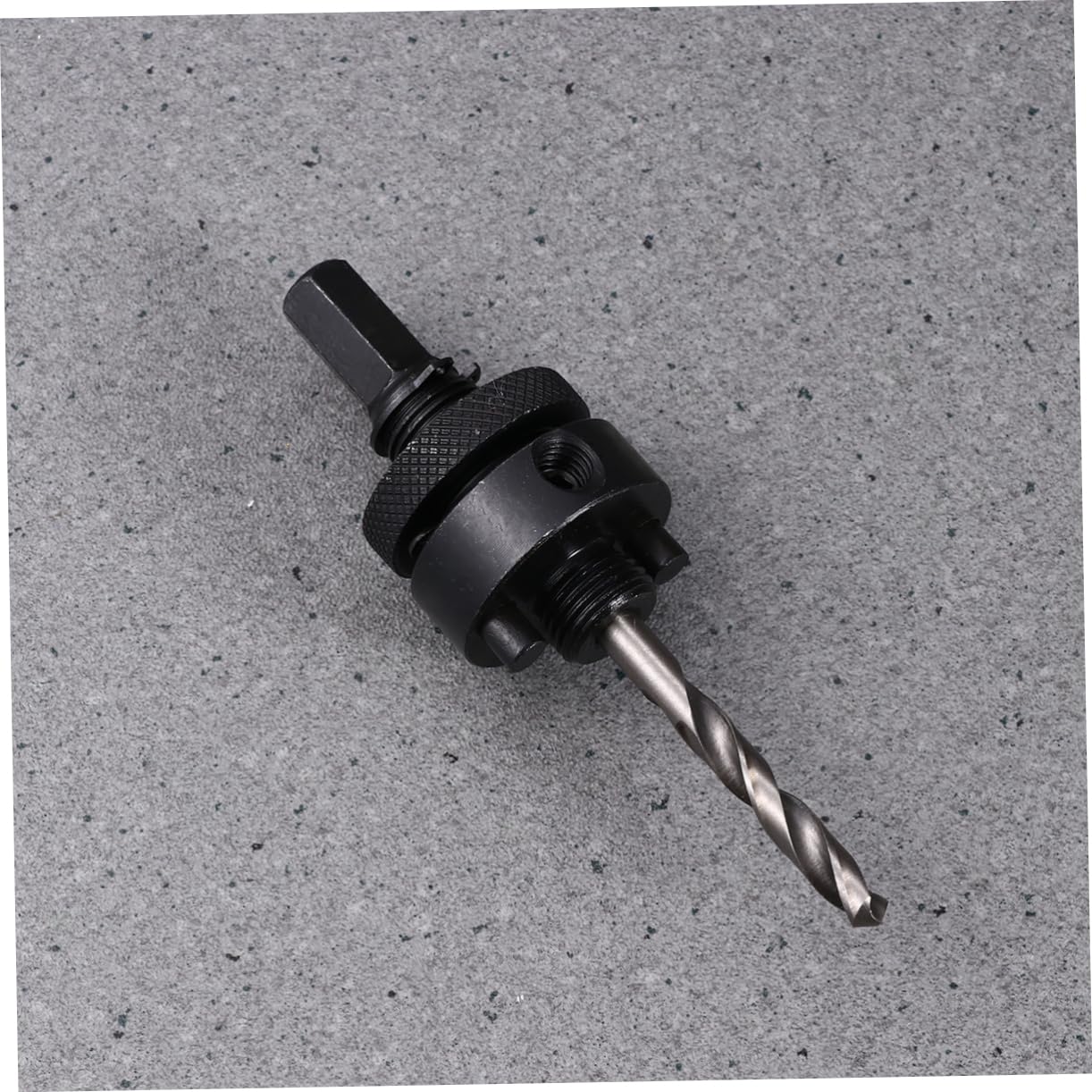 Metal Mandrel with 3pcs Drill Bits 30-114mm Handle Hole Arbor for Wood Steel Plasterboard Thin Plastic