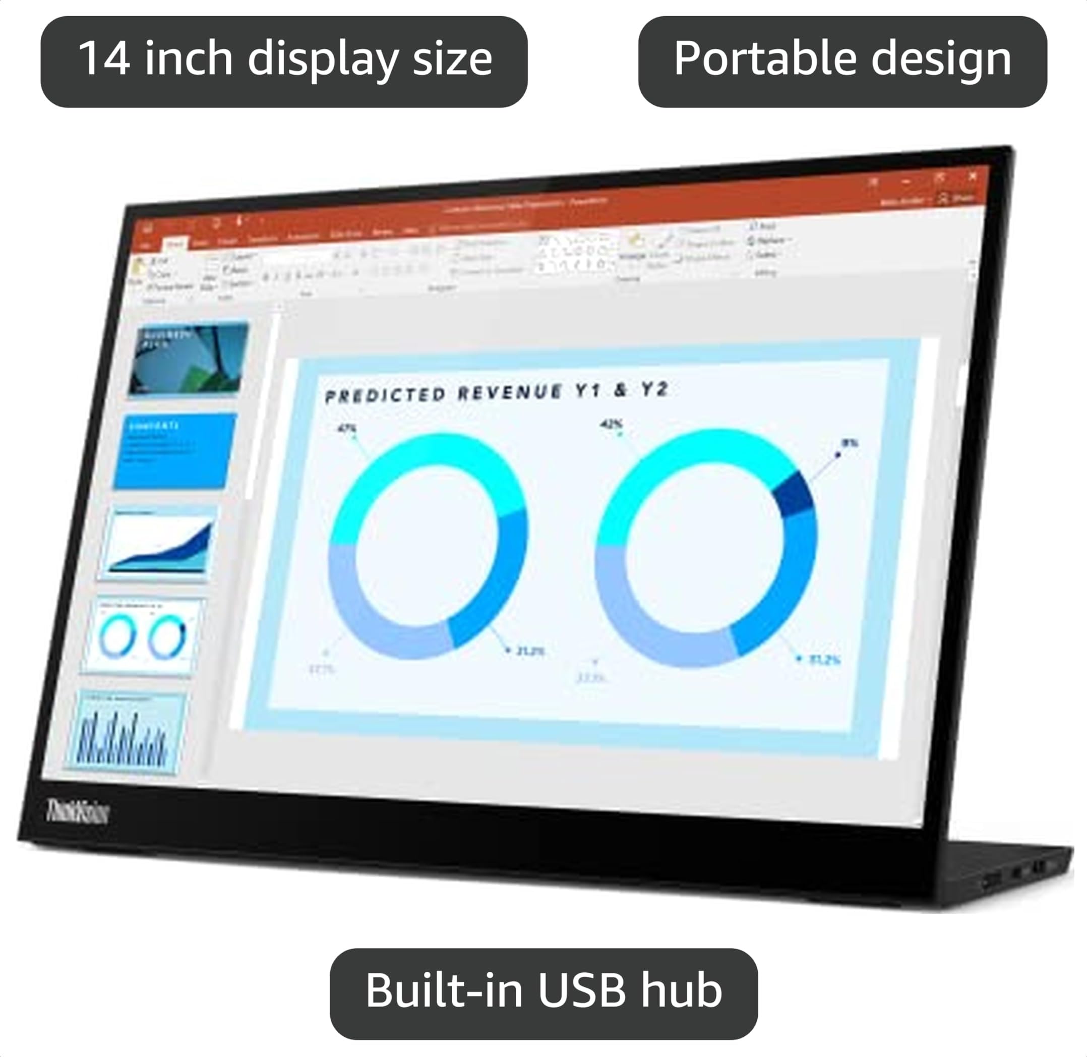 Amazon.com: Lenovo THINKVISION M14 14IN Full HD 1920X1080 IPS