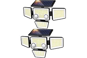3000LM Solar Motion Outdoor Light with 4 Heads