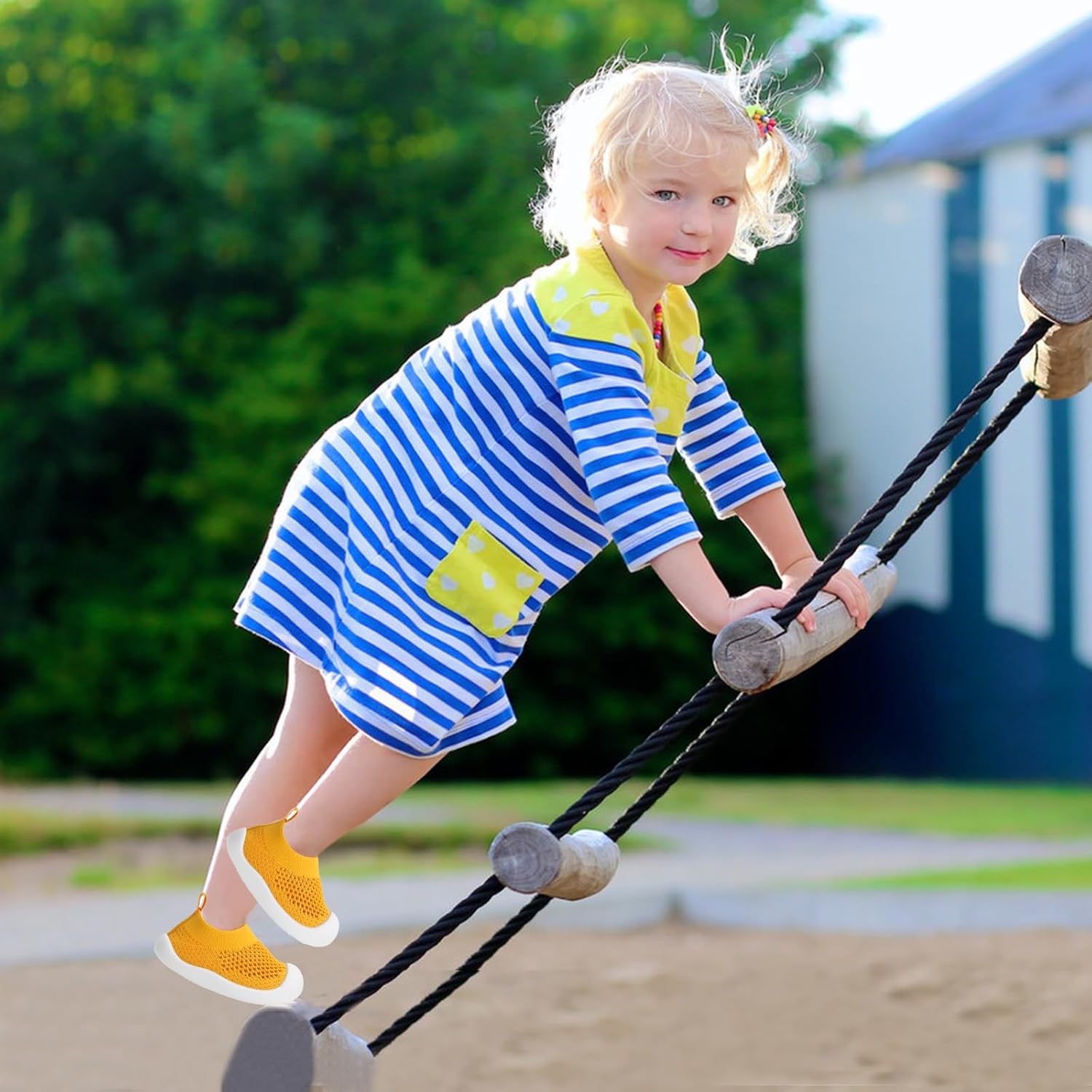 Baby Walking Shoes Toddler Girl Boy Soft Sole Breathable Mesh Slip on Summer Wide Shoes Infant Flexible Lightweight Non-Slip Safer Causal Tennis Shoes Toddler First Walkers Shoes Rubber Soles Outdoor - Image 6