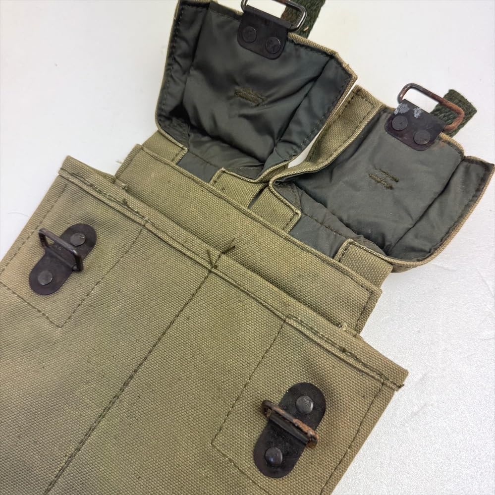 60s 70s ベトナム戦争 ローカルメイド AK用 マガジンポーチ デッド