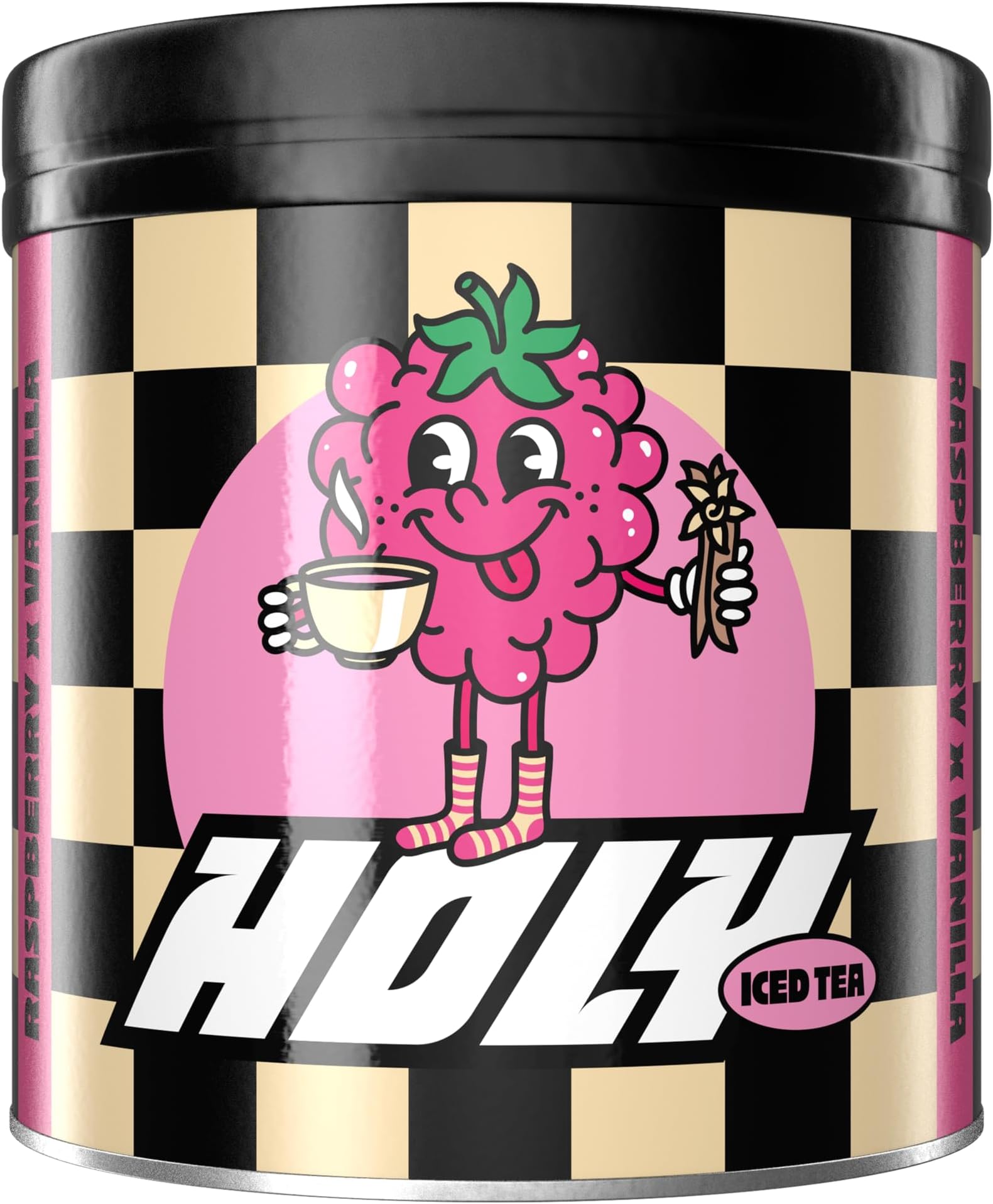 HOLY Iced Tea Raspberry x Vanilla | 50 portions with antioxidants | Sugar-free iced tea with Relax formula | Vegan with 100% natural fruit flavours