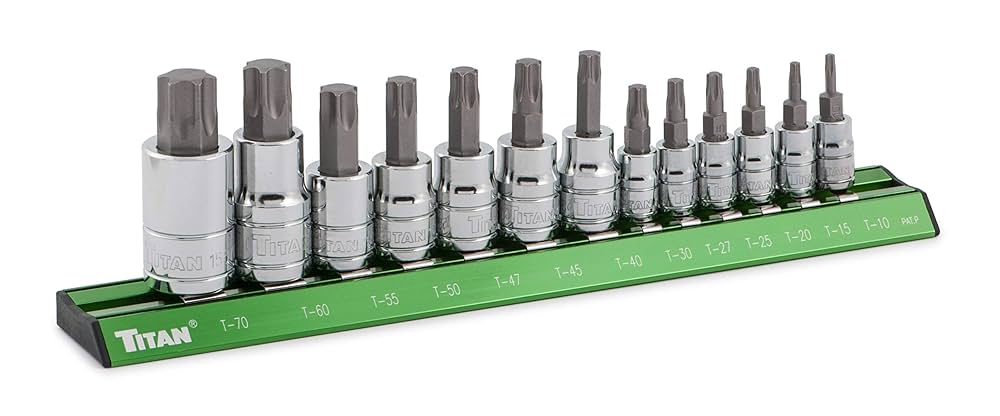 Titan 16122 Star Bit Socket Set - 13 Piece - Star Drive