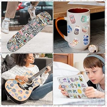 300-1000 pcs/Set Random Blind Bag No Theme No Repeated Cute Stickers Pack for Kids Teens Adults,Waterproof Stickers for Water Bottle, Laptop, Scarpbook, Skateboards, Gift/Deco (300)